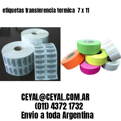 etiquetas transferencia termica  7 x 11