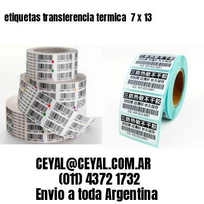 etiquetas transferencia termica  7 x 13