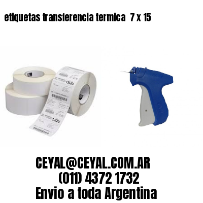 etiquetas transferencia termica  7 x 15