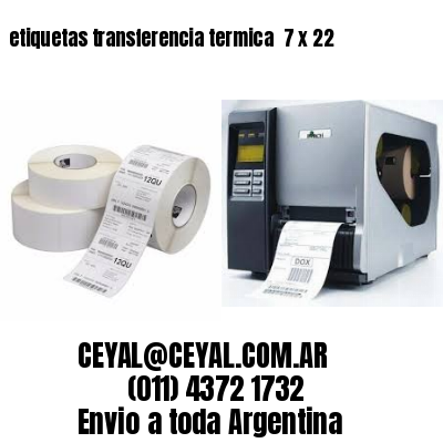 etiquetas transferencia termica  7 x 22