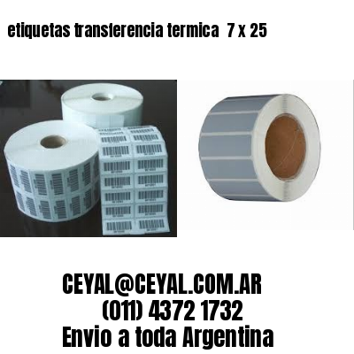 etiquetas transferencia termica  7 x 25