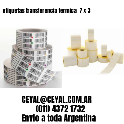 etiquetas transferencia termica  7 x 3