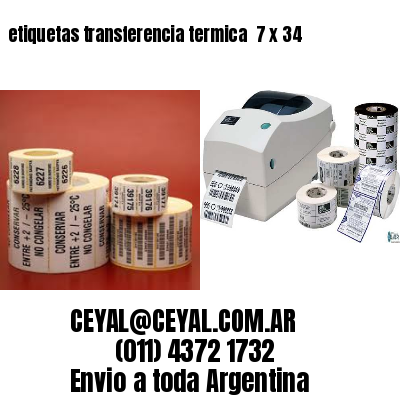 etiquetas transferencia termica  7 x 34