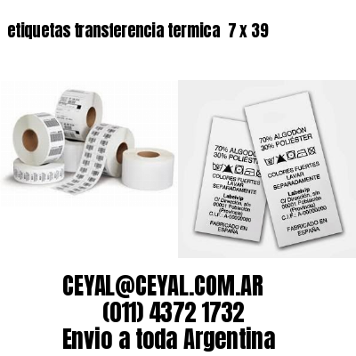 etiquetas transferencia termica  7 x 39