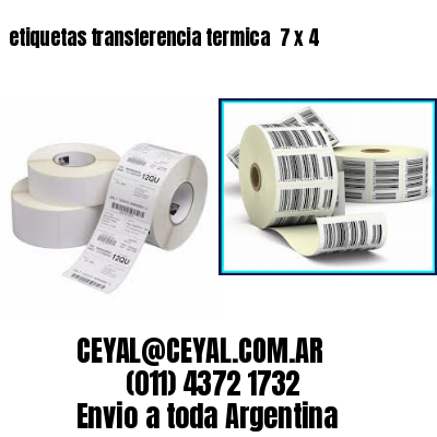 etiquetas transferencia termica  7 x 4