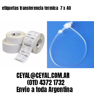 etiquetas transferencia termica  7 x 40