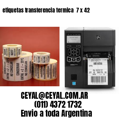 etiquetas transferencia termica  7 x 42