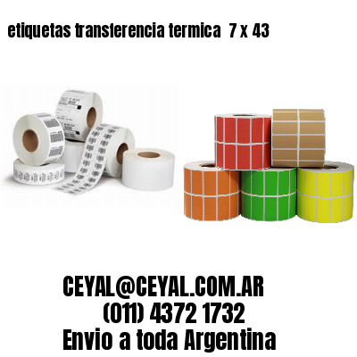 etiquetas transferencia termica  7 x 43