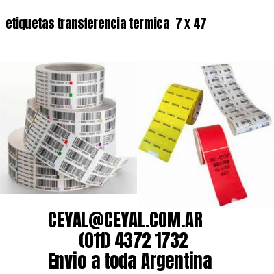 etiquetas transferencia termica  7 x 47