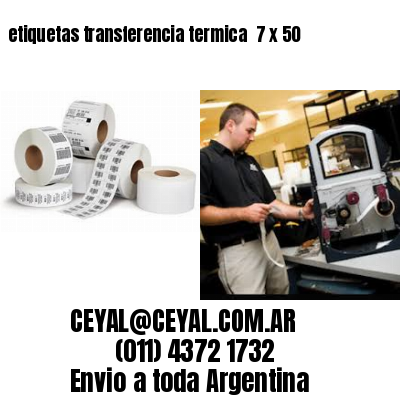 etiquetas transferencia termica  7 x 50