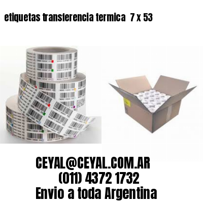 etiquetas transferencia termica  7 x 53