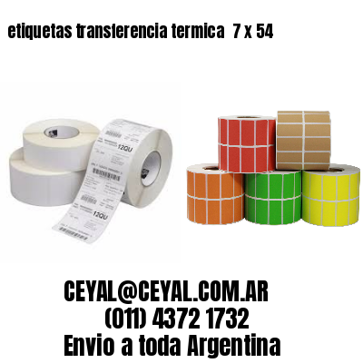 etiquetas transferencia termica  7 x 54