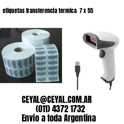 etiquetas transferencia termica  7 x 55