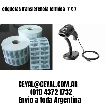 etiquetas transferencia termica  7 x 7