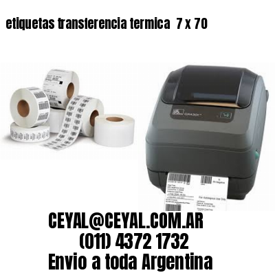 etiquetas transferencia termica  7 x 70