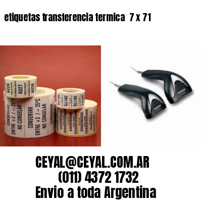 etiquetas transferencia termica  7 x 71