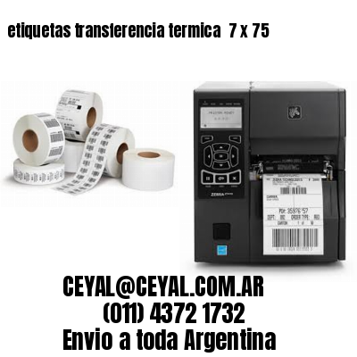 etiquetas transferencia termica  7 x 75