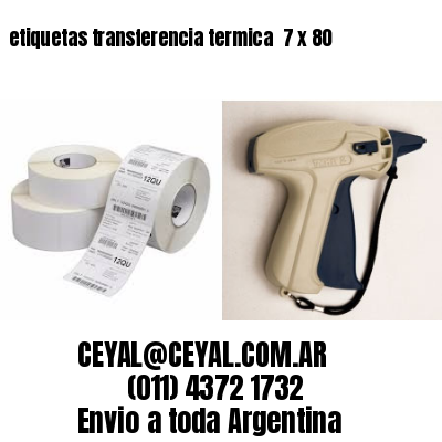 etiquetas transferencia termica  7 x 80