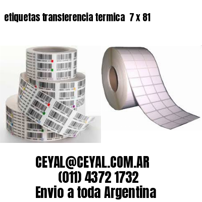 etiquetas transferencia termica  7 x 81