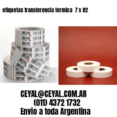 etiquetas transferencia termica  7 x 82