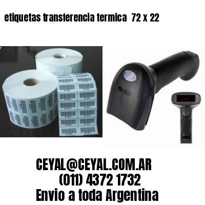 etiquetas transferencia termica  72 x 22