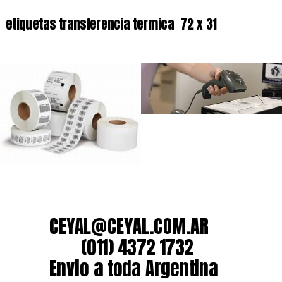 etiquetas transferencia termica  72 x 31