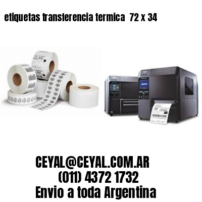 etiquetas transferencia termica  72 x 34