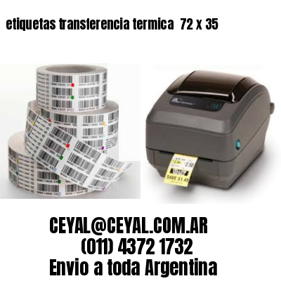etiquetas transferencia termica  72 x 35