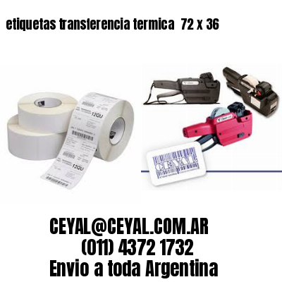 etiquetas transferencia termica  72 x 36