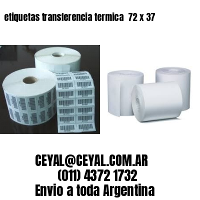 etiquetas transferencia termica  72 x 37