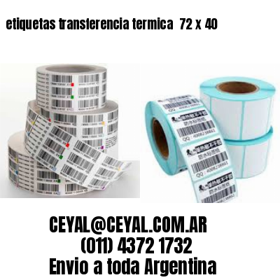 etiquetas transferencia termica  72 x 40