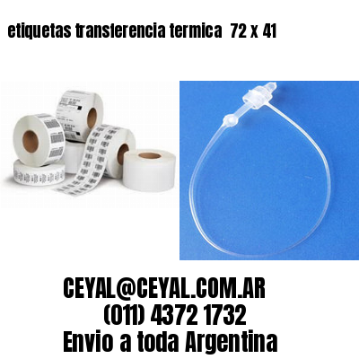 etiquetas transferencia termica  72 x 41
