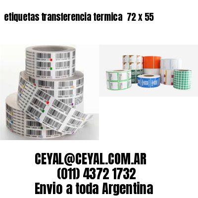 etiquetas transferencia termica  72 x 55
