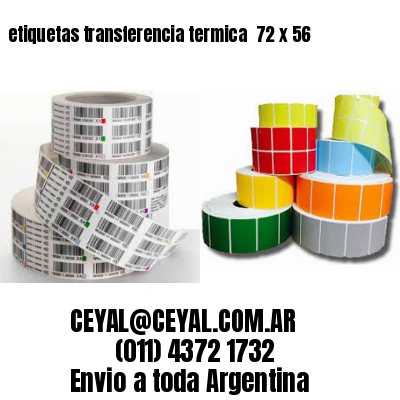 etiquetas transferencia termica  72 x 56