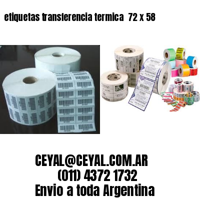 etiquetas transferencia termica  72 x 58