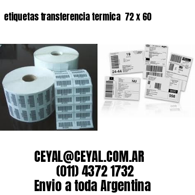 etiquetas transferencia termica  72 x 60