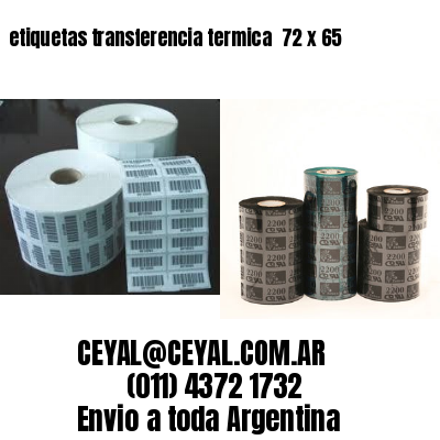 etiquetas transferencia termica  72 x 65