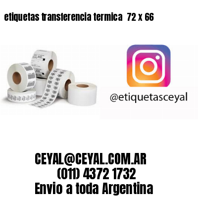 etiquetas transferencia termica  72 x 66