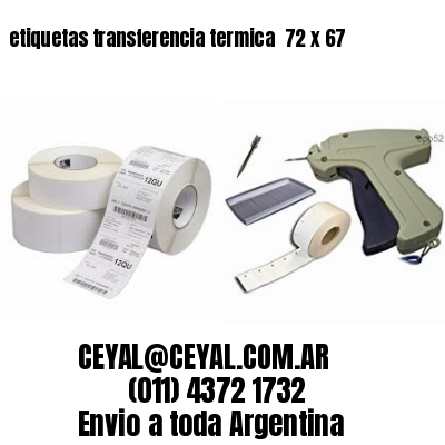 etiquetas transferencia termica  72 x 67