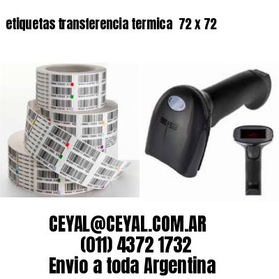 etiquetas transferencia termica  72 x 72