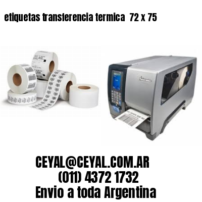 etiquetas transferencia termica  72 x 75