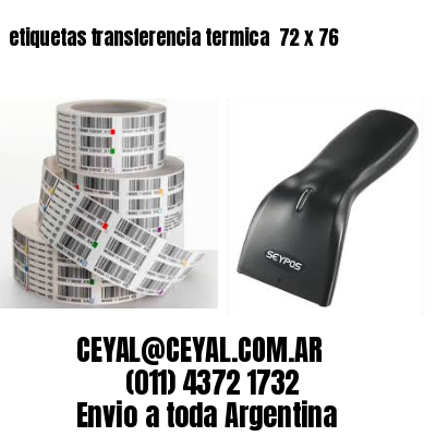 etiquetas transferencia termica  72 x 76
