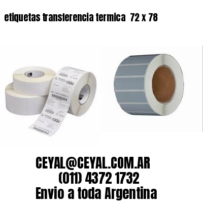 etiquetas transferencia termica  72 x 78