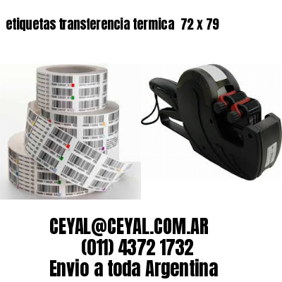 etiquetas transferencia termica  72 x 79