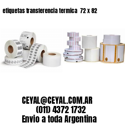 etiquetas transferencia termica  72 x 82