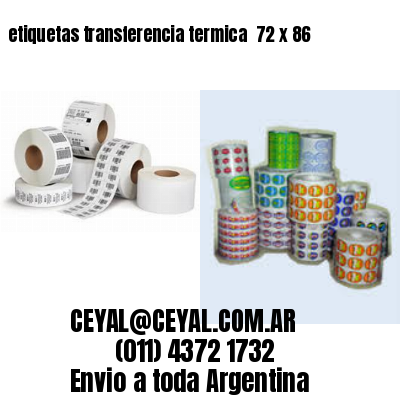etiquetas transferencia termica  72 x 86