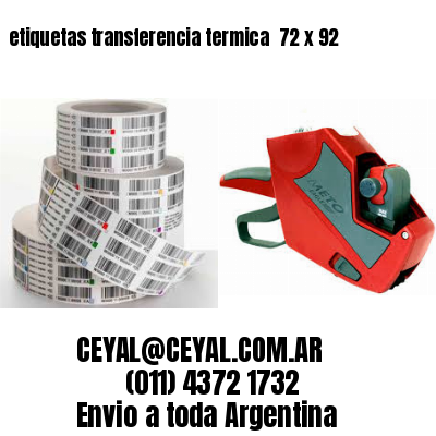 etiquetas transferencia termica  72 x 92