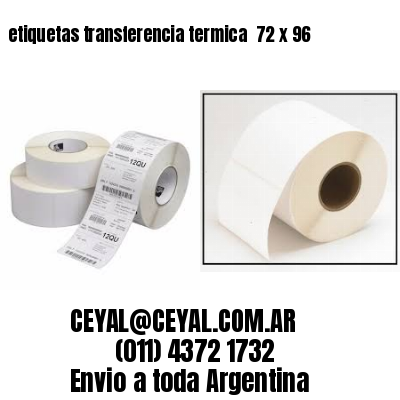 etiquetas transferencia termica  72 x 96