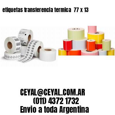etiquetas transferencia termica  77 x 13