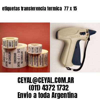 etiquetas transferencia termica  77 x 15